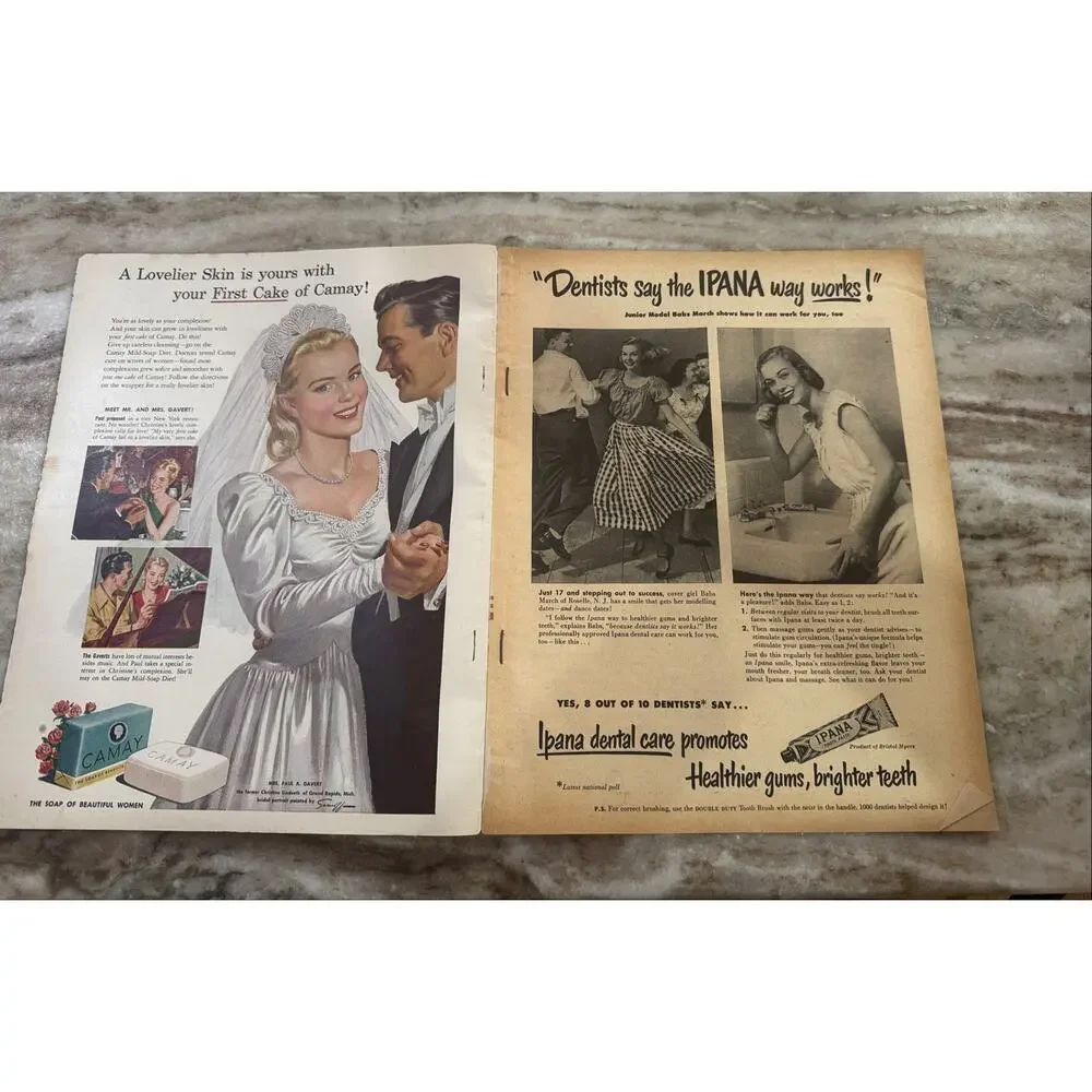 Vtg Screen Stories Magazine Nov. 1948 Roy Rogers Dale Evans Ads Fashion +